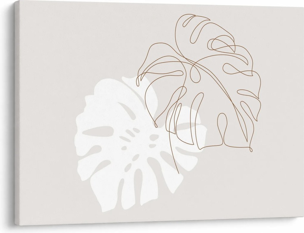 Tablou - Linia de artă monstera N⁰2 (70x50 cm)