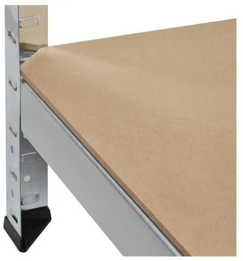 ShopJK RAFT METALIC ZINCAT FĂRĂ ȘRUBURI 220x100x45 CM , CAPACITATE DE ÎNCĂRCARE 875 kg