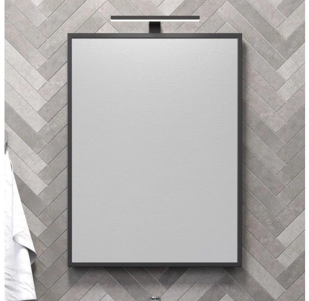 Oglindă de baie BATH DELUXE 01-060-05-02-00 BORGSTED 60x80 cm negru