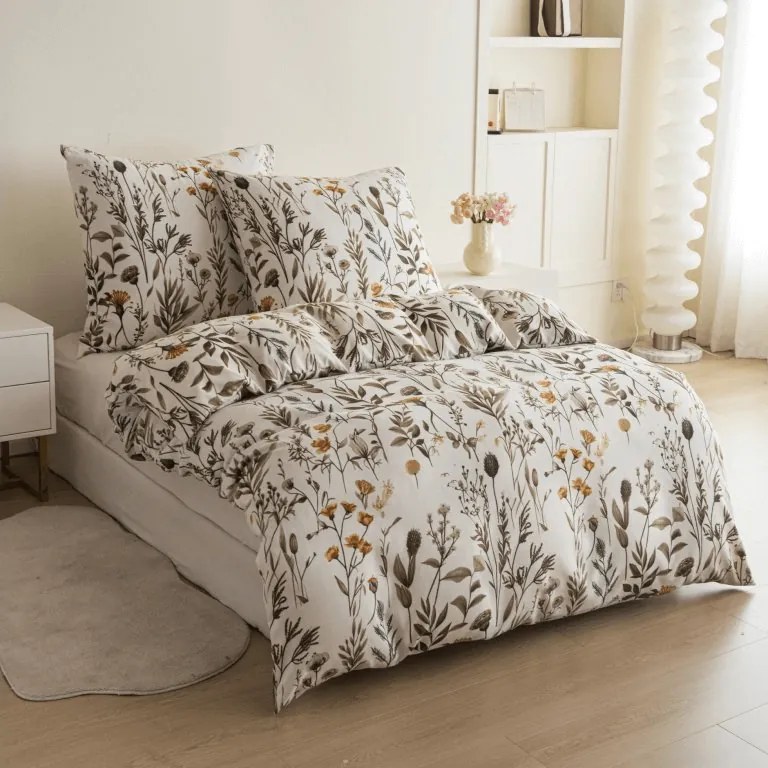 Lenjerie de pat din microflanel LUNELISE colorata Dimensiune lenjerie de pat: 2 buc 70 x 90 cm | 200 x 220 cm