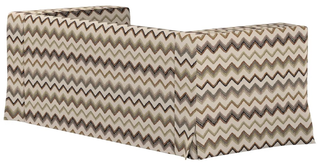 Husă canapea Klippan cu 2 locuri, lungă, cu pliuri contrastante