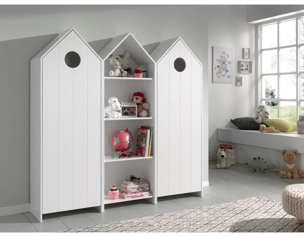 Șifonier de copii alb deschis 173x171,5 cm CASAMI – Vipack