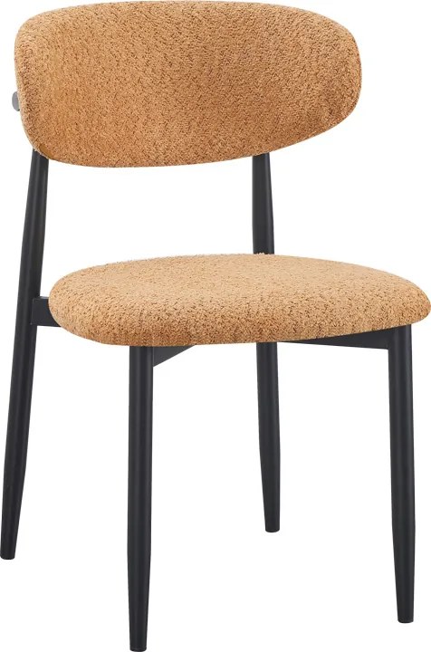 Scaun Bucatarie/ Dining Felicio Boucle Portocaliu