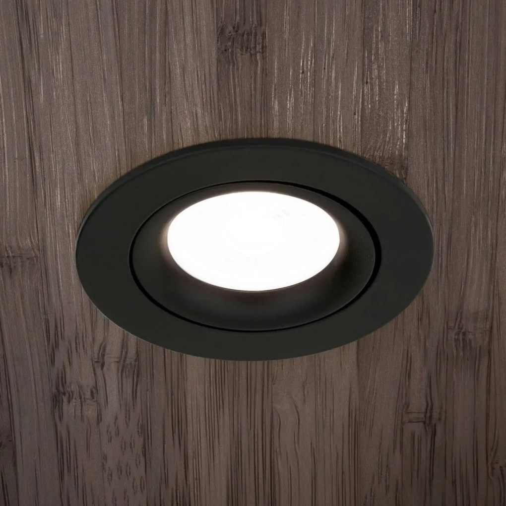 Spot incastrabil tavan directionabil CHOICE negru D-9cm