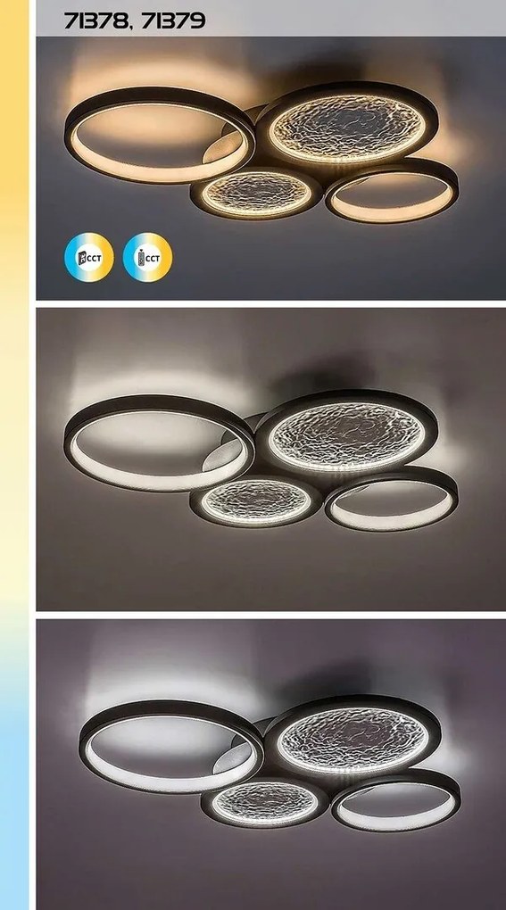 Plafoniera LED cu telecomanda Aranis 59x45cm
