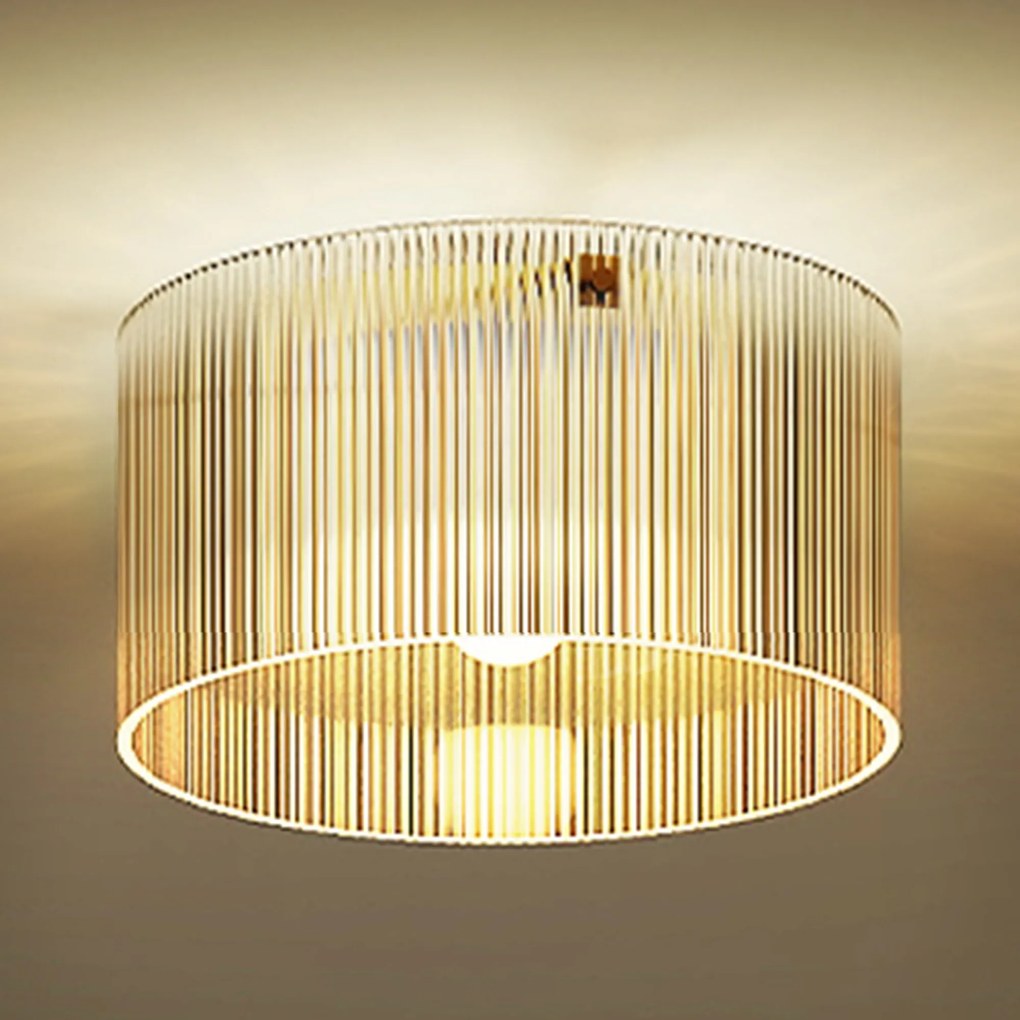 HOMCOM Plafonier LED 40W cu bază E27 modern pentru sufragerie, hol, sufragerie, bucătărie, transparent | Aosom Romania