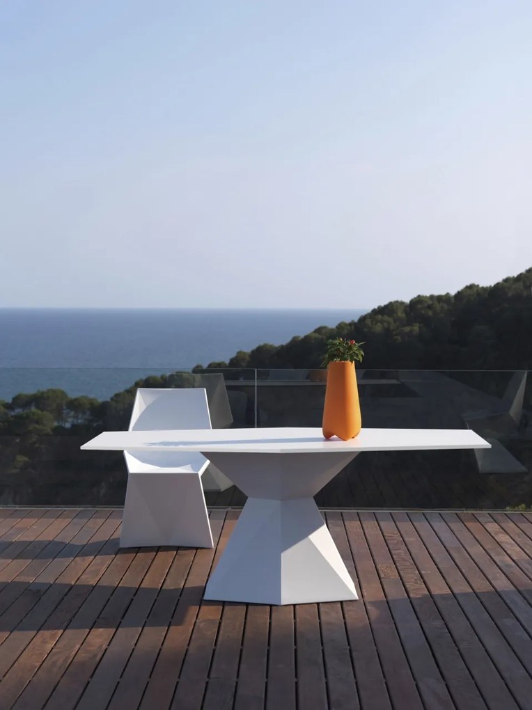 Masa dining de exterior / interior design ultra-modern premium 180x94cm VERTEX 51008 VONDOM