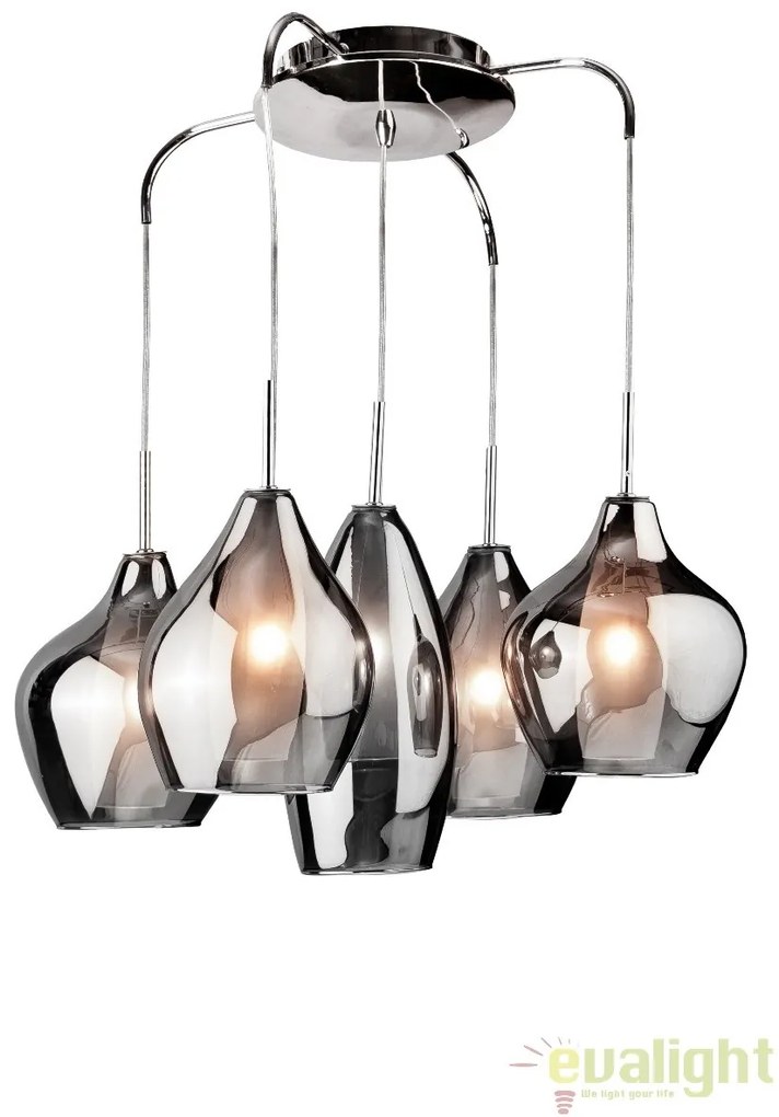 Lustra moderna AMBER MILANO 5 crom