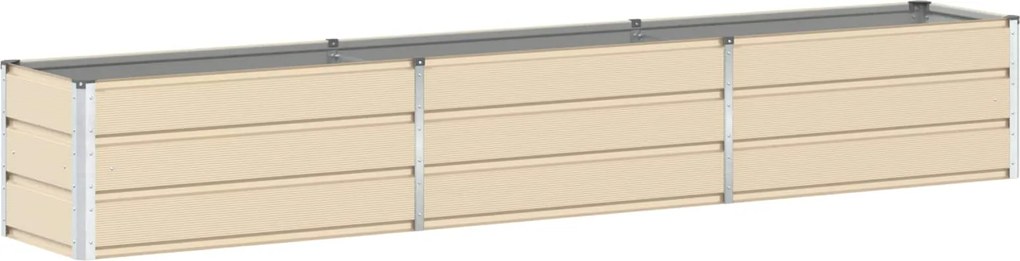 vidaXL Jardinieră Creme 480 x 50 x 45 cm Oțel Galvanizat