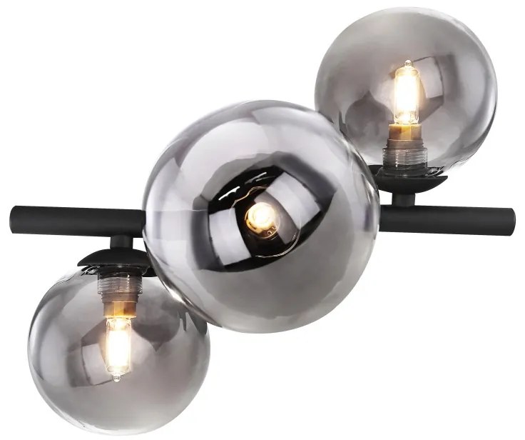 Aplica de perete sau tavan design modern RIHA fumurie 56133-3W GL