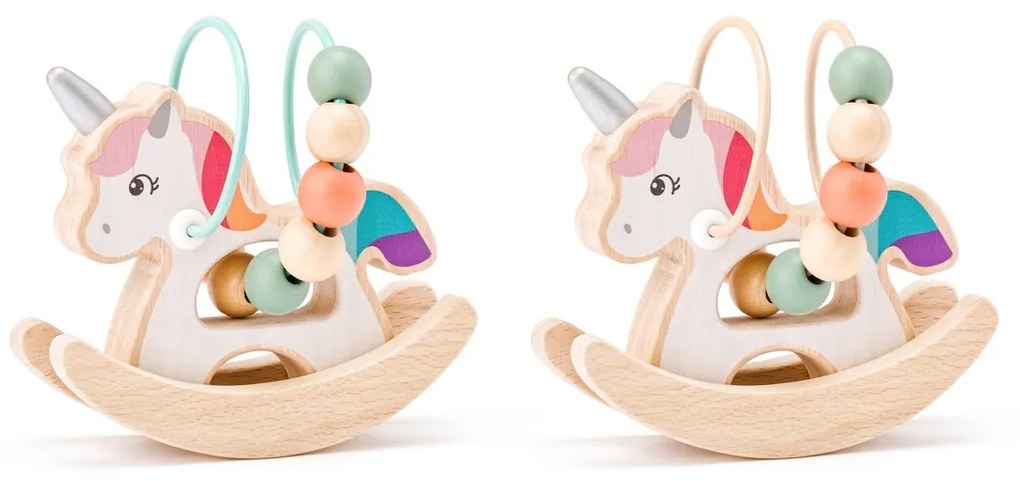 Unicorn Woody, cu labirint, de legănat