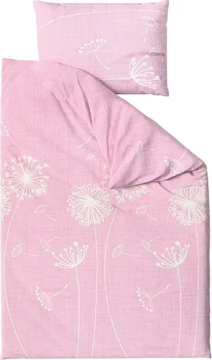 Lenjerie de pat din bumbac DANDELIS roz Dimensiune lenjerie de pat: 70 x 80 cm | 140 x 200 cm
