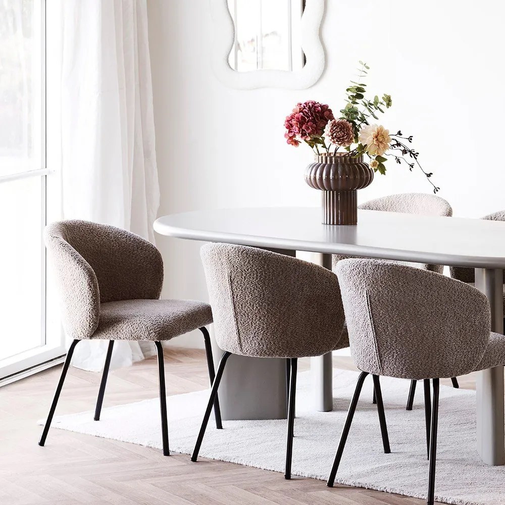 Vază maro din sticlă (înălțime 27 cm) Celia – House Nordic