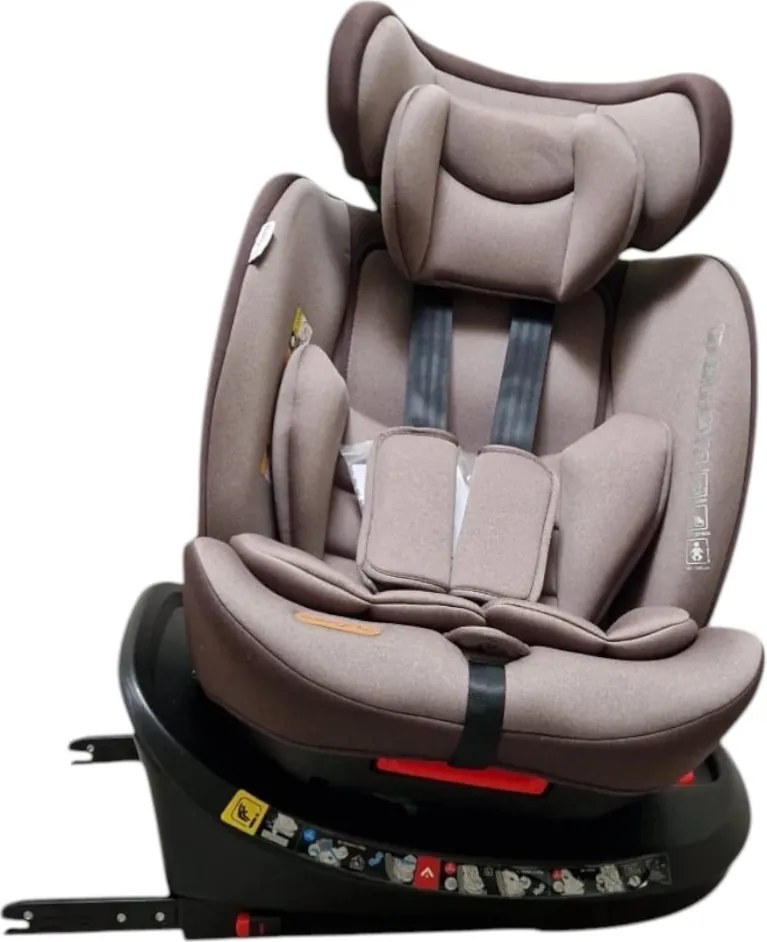 Scaun Auto cu Isofix Baby Care™ BS10P, Cu rotire 360 grade, Omologare R-129 i-Size, 0-36 kg, Tetiera reglabila, Transformabil in scoica auto, Sistem