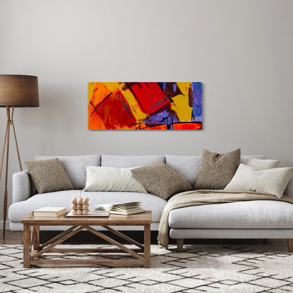 Tablou cu abstracție (120x50 cm)