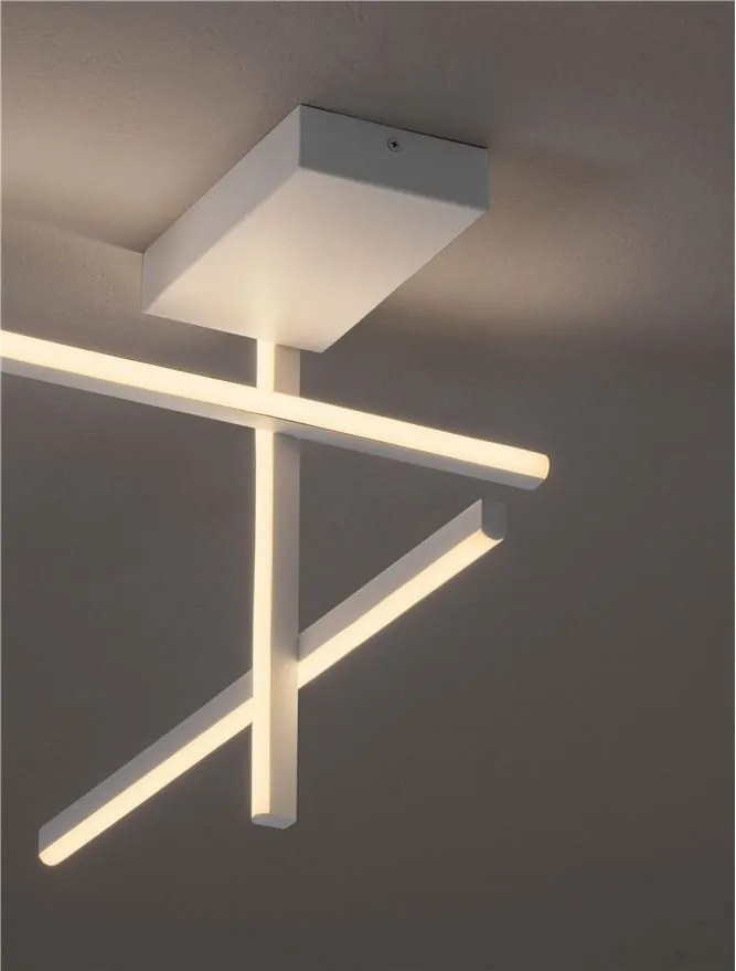 Plafoniera LED stil modern minimalist ANTAMA alb