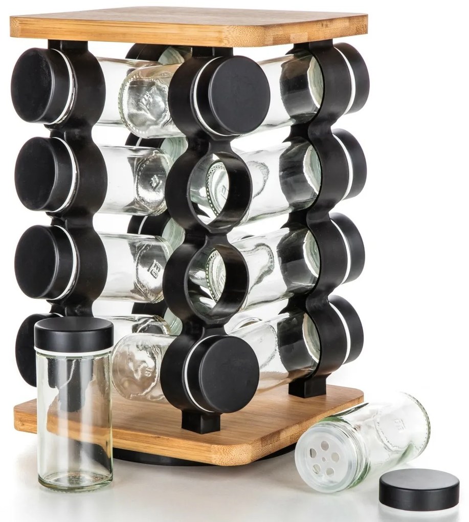 Set de condimente Banquet CULINARIA Black, 16piese