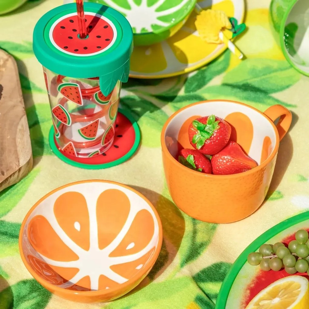 Altom Set de căni jumbo din ceramică Tropicanaportocaliu 470 ml, 2 buc.