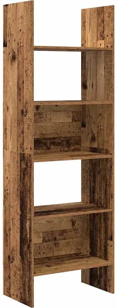 vidaXL Dulap pentru cărți Lemn vechi 60 x 35 x 180 cm Lemn compozit