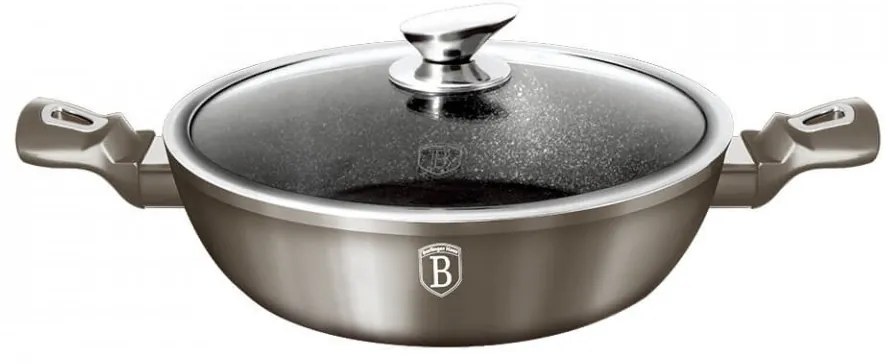 Cratita cu capac 24 cm Carbon Metallic Line Berlinger Haus BH 1240N