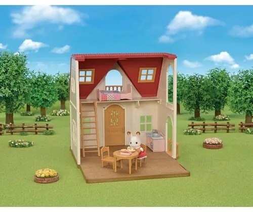 Sylvanian Families Casă de bază cu acoperiș roșunou