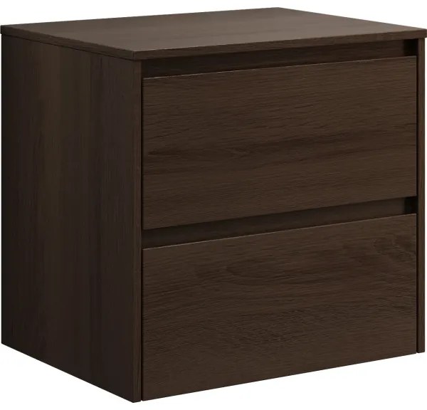 Dulap de baie TRONDHEIM pentru chiuvetă, 60 cm, finisaj nuc