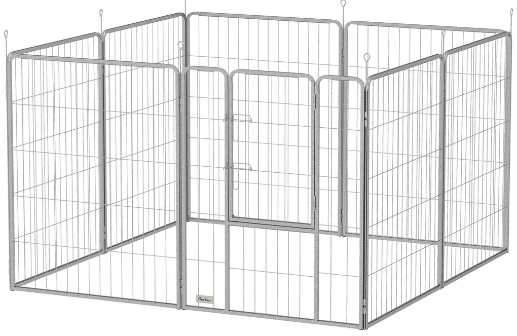 PawHut Spațiu de joacă pentru animale de companie, Gard pentru câini, Loc de joacă pentru animale de companie, ajustabil flexibil, Oțel inoxidabil | Aosom Romania