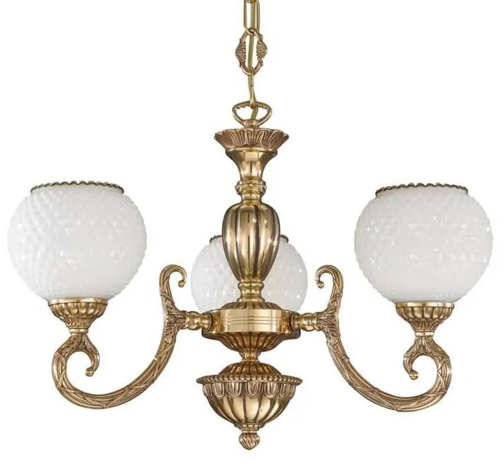 Candelabru din alama cu 3 brate design italian 8550