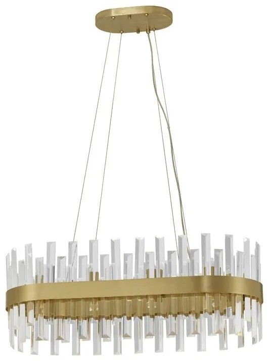 Lustra suspendata eleganta design modern Crown 80x36cm