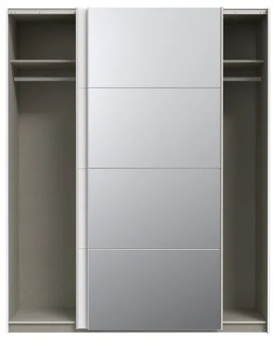 Șifonier cu oglindă KARO 170x210 cm, alb