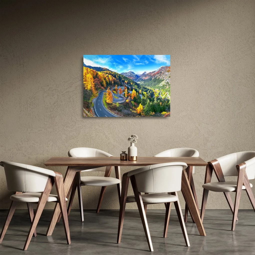 Tablou pe sticlă - Trecătoarea Malay Pass (70x50 cm)