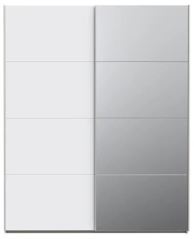 Șifonier cu oglindă KARO 170x210 cm, alb