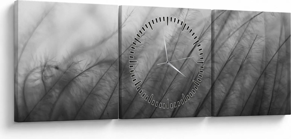 Tablou - Iarba în vânt (cu ceas) (90x30 cm)