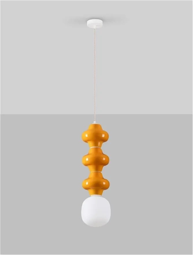 Pendul ceramic design modern CHIC portocaliu