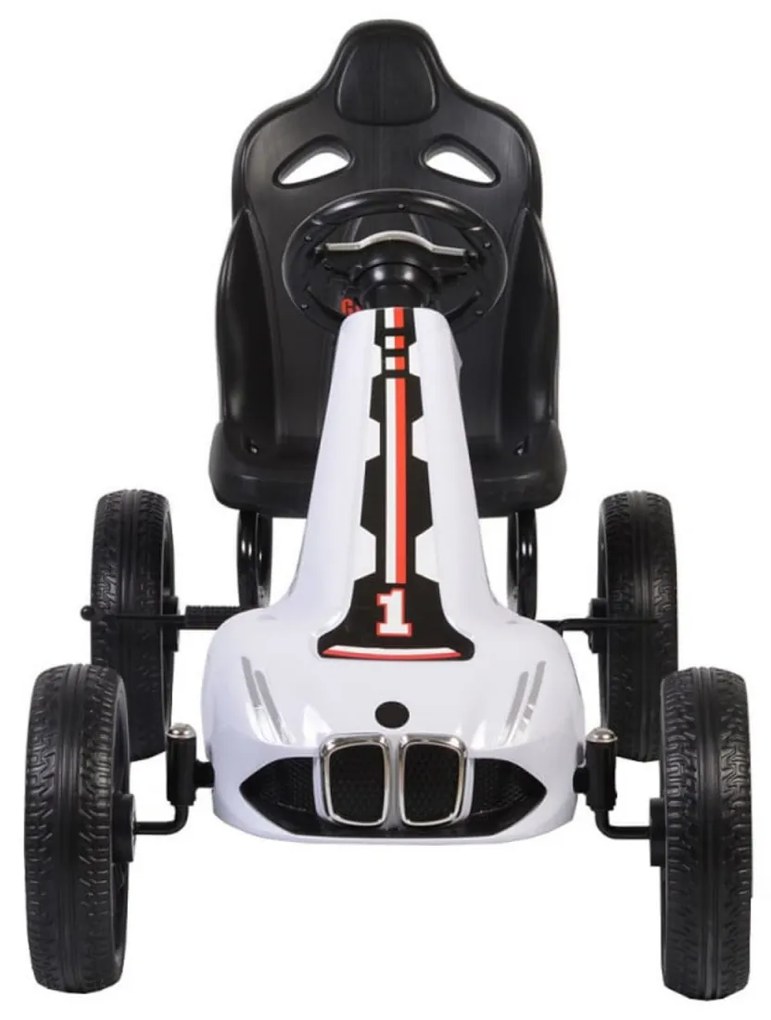 Kart cu pedale pentru copii NOVOKIDS® Monte Carlo Kart PRO, 3-8 ani , Maxim 40 kg, 113 cm lungime, Carena, Structura metalica, Frana de mana, Functie