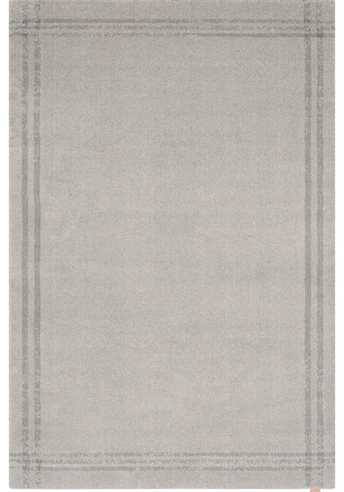 Covor crem din lână 300x400 cm Calisia M Grid Rim – Agnella