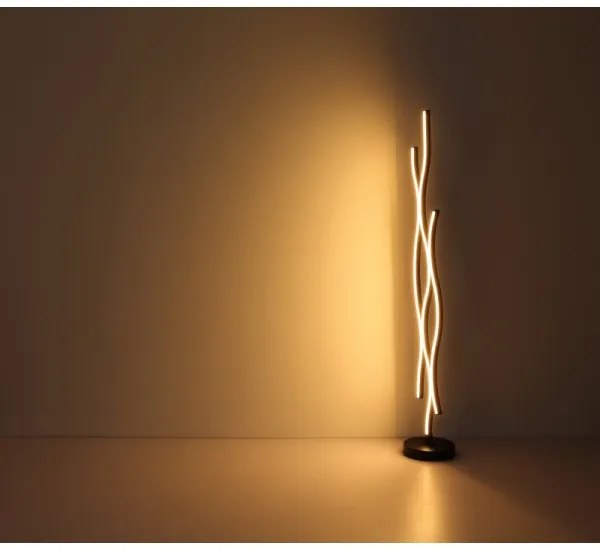 Lampadar LED Globo 67206SW GERONIMO LED/28W/230V 3000K negru/auriu