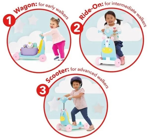 Bicicletă fără pedale 3 în 1 ZOO inorog Skip Hop