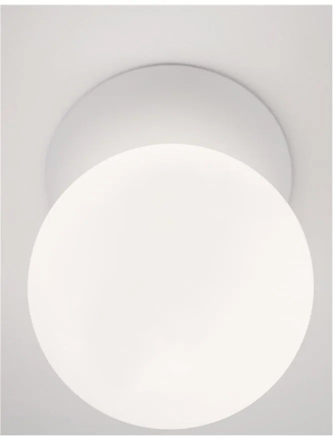 Aplica de perete design modern ZERO, gips alb NVL-9577013