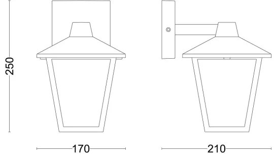 Aplică de exterior Philips KINNO 1xE27/25W/230V IP44