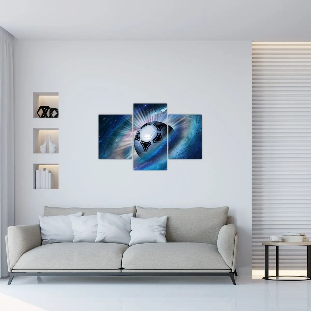 Tablou - Fotbal în spațiu (90x60 cm)