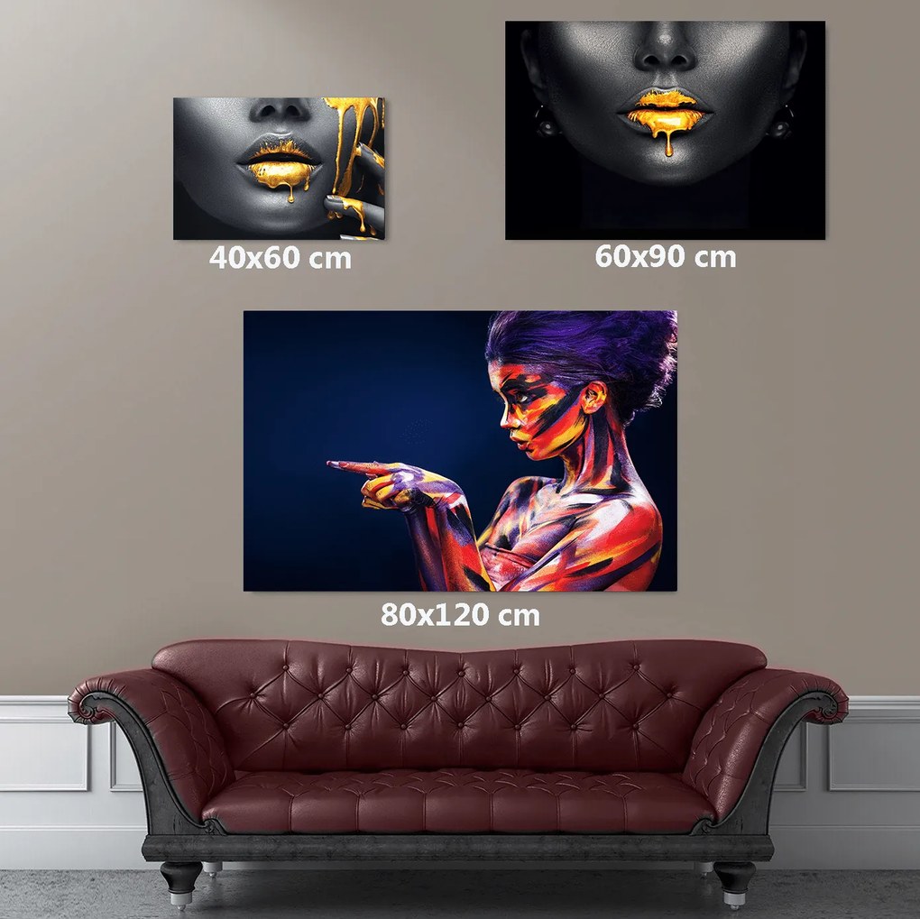 Tablou canvas Eating Money 120x80 cm