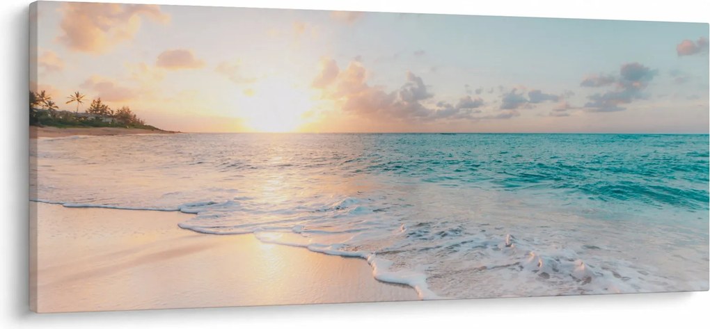 Tablou - Plaja de vis (120x50 cm)