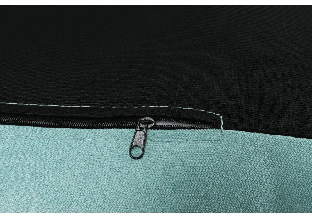 Scaun cu suport pt. picioare, mentol / natural, ZANDER