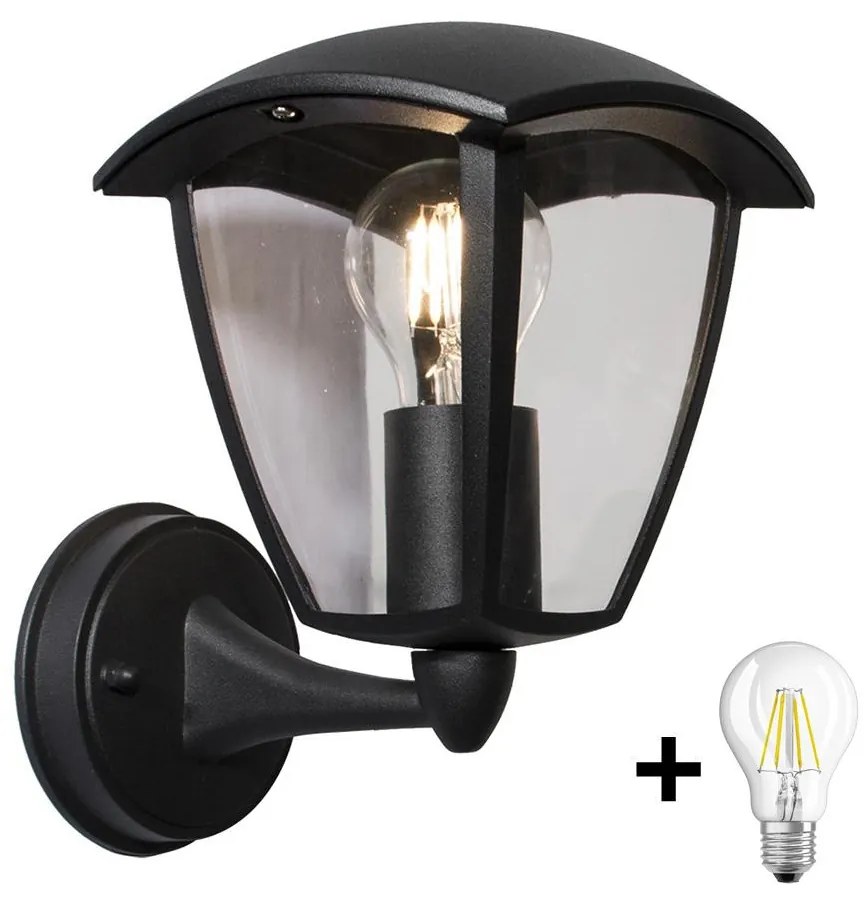 Aplică LED de exterior LUNA 1xE27/60W/230V IP44 Brilagi
