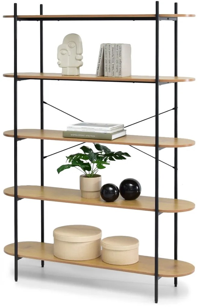 Raft Linde (stejar + negru). 1111370