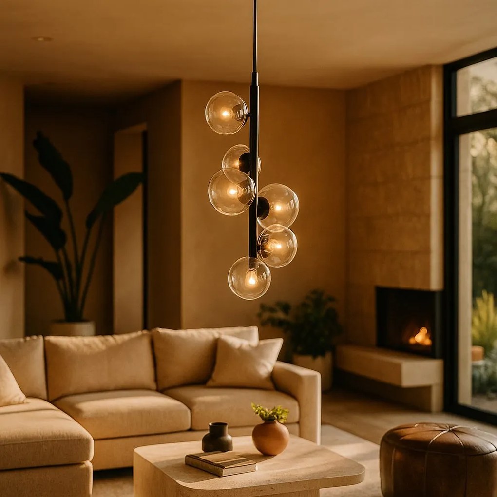 Lustra moderna cu 6 surse de lumina ODILLIA