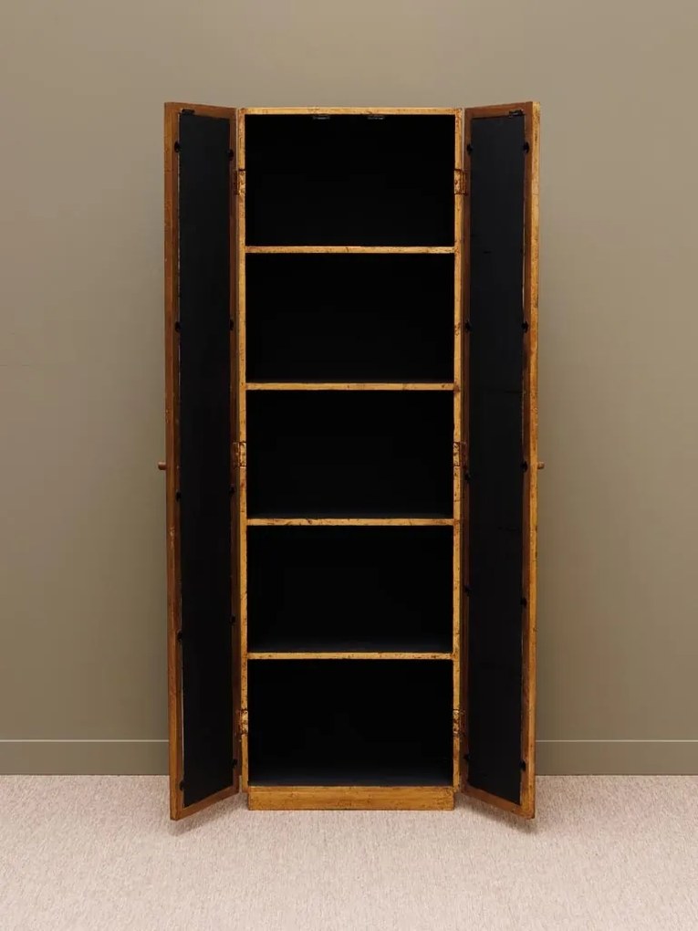 Cabinet lemn masiv mango cu oglinzi antichizate, aspect vintage, Mirror