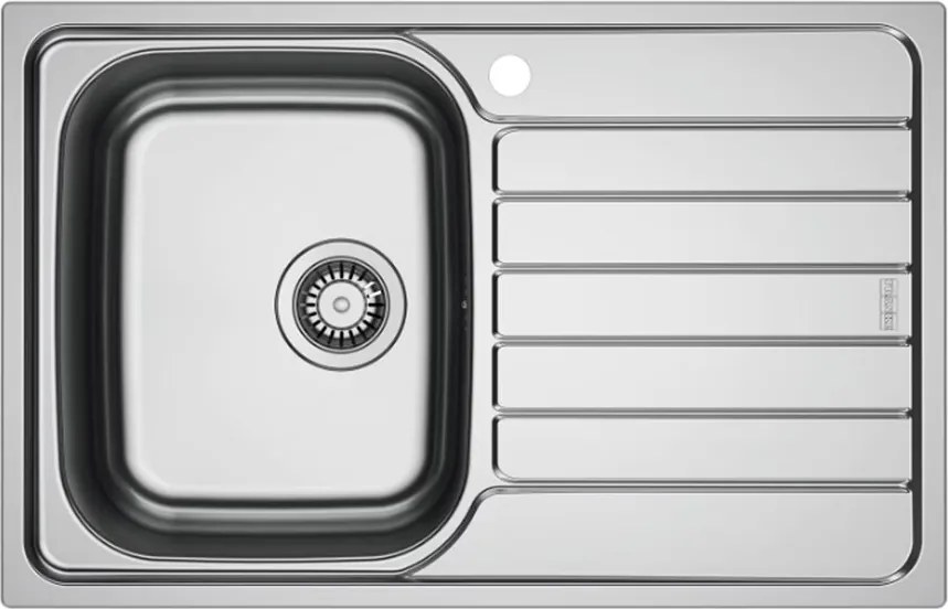 Chiuveta bucatarie inox Franke Spark 78x50 cm cu 1 cuva cu picurator dreapta finisaj texturat
