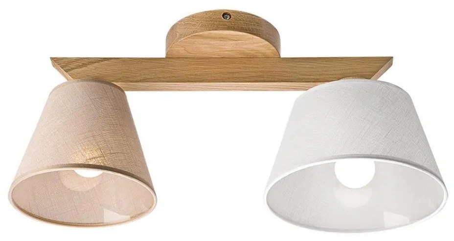 Lustr ANTONIO 2xE14/40W/230V, montaj plafon, stejar